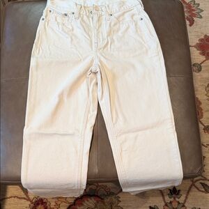 J. Crew Women's Off-White Straight Leg Jeans